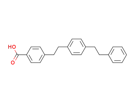 Molecular Structure of 172455-00-4 (4-(2-(4-(2-Phenylethyl)phenyl)ethyl)-benzoic Acid)