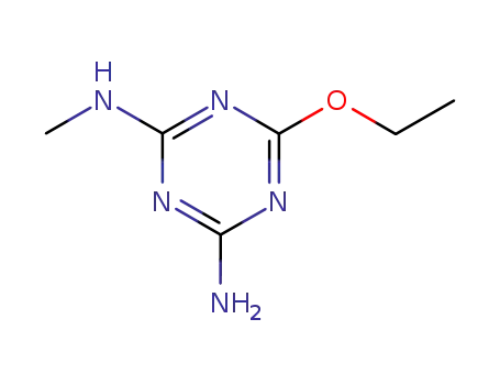 Molecular Structure of 62096-63-3 (2-AMINO-4-METHYLAMINO-6-ETHOXY-1,3,5-TRIAZINE)