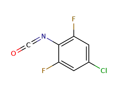 Molecular Structure of 270076-30-7 (4-Chloro-2,6-difluorophenyl Isocyanate)