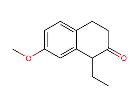 Molecular Structure of 3238-50-4 (1-Ethyl-7-Methoxy-2-tetralone)
