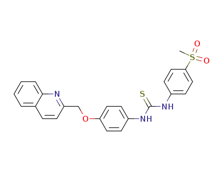 N-(4-Mesylphenyl)-N'-4-(quinolin-2-yl-methoxy)phenyl-thiourea