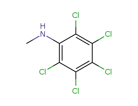 Molecular Structure of 2040-46-2 (Benzenamine, 2,3,4,5,6-pentachloro-N-methyl-)