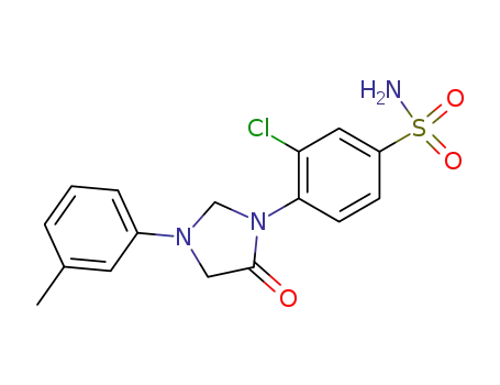Benzenesulfonamide, 3-chloro-4-(3-(3-methylphenyl)-5-oxo-1-imidazolidinyl)-
