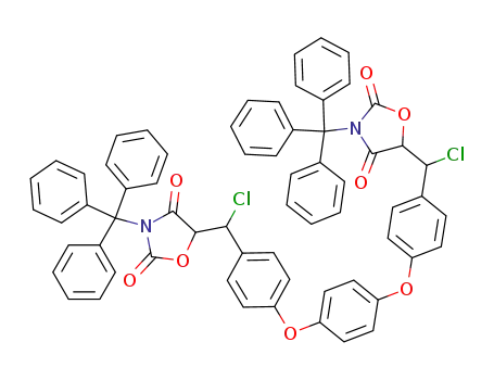 1,4-bis[4-[(2,4-dioxo-3-trityl-5-oxazolidinylchloromethyl)]phenoxy]benzene