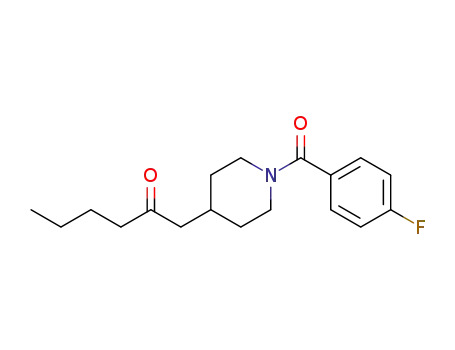Piperidine, 1-(4-fluorobenzoyl)-4-(2-oxohexyl)-