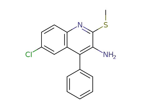 6-chloro-2-methylsulfanyl-4-phenyl-quinolin-3-ylamine