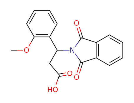 Molecular Structure of 167886-87-5 (3-phthalimido-3-(2-methoxyphenyl)propionic acid)