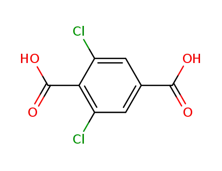 Molecular Structure of 116802-97-2 (2,6-Dichloroterephthalic acid)