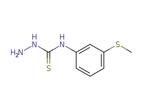 Molecular Structure of 76457-80-2 (4-[3-(METHYLTHIO)PHENYL]-3-THIOSEMICARBAZIDE)