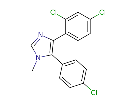 1H-Imidazole, 5-(4-chlorophenyl)-4-(2,4-dichlorophenyl)-1-methyl-
