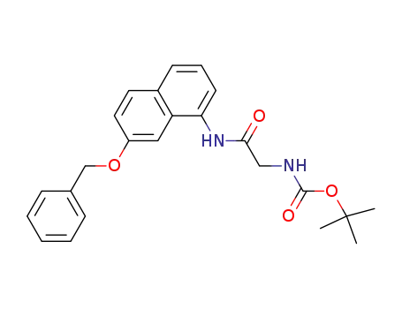 N-(7-benzyloxynaphthalen-1-yl)(tert-butoxycarbonylamino)acetamide