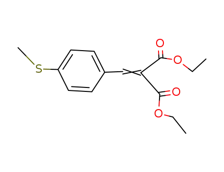 Molecular Structure of 21980-06-3 (4'-methylmercaptobenzylidenemalonic acid diethyl ester)