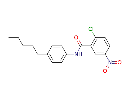 Molecular Structure of 372093-43-1 (Benzamide, 2-chloro-5-nitro-N-(4-pentylphenyl)-)