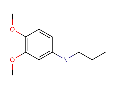 Molecular Structure of 887588-02-5 (PROPYL-(3,4-DIMETHOXY-PHENYL)-AMINE)