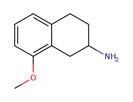 Molecular Structure of 3880-77-1 (8-METHOXY-2-AMINOTETRALIN)