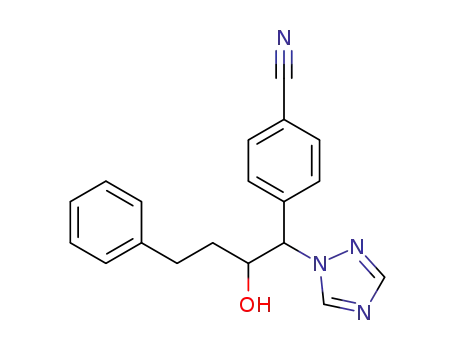 Molecular Structure of 160145-90-4 (1-[1-(4-cyanophenyl)-2-hydroxy-4-phenylbutyl]-1,2,4-triazole)