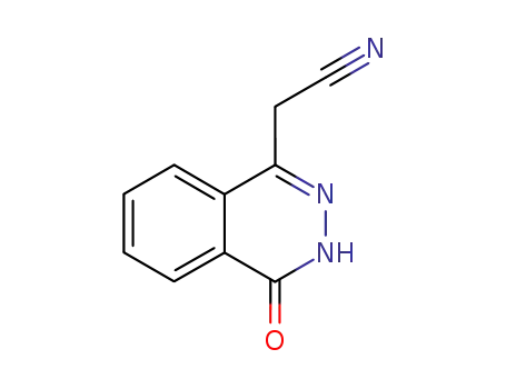 Molecular Structure of 91587-99-4 ((4-OXO-3,4-DIHYDROPHTHALAZIN-1-YL)ACETONITRILE)