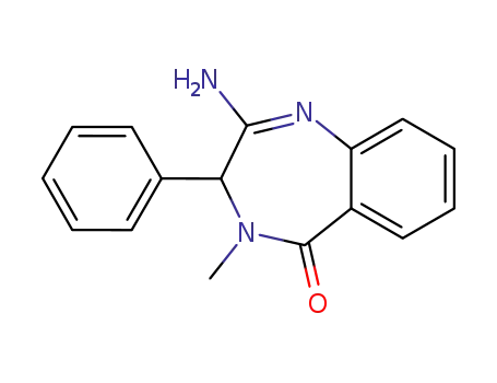 Molecular Structure of 62436-15-1 (5H-1,4-Benzodiazepin-5-one, 2-amino-3,4-dihydro-4-methyl-3-phenyl-)