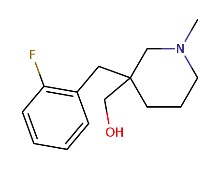 1-Methyl-3-hydroxymethyl-3-(2'-fluorobenzyl)-piperidine