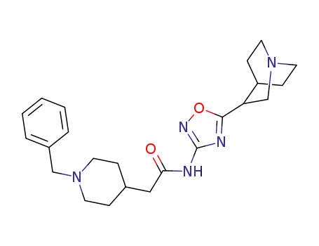 3-{(1-benzylpiperidin-4-yl)acetylamino}-5-(quinuclidin-3-yl)-1,2,4-oxadiazole