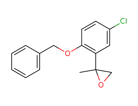 Molecular Structure of 406721-86-6 (Oxirane, 2-[5-chloro-2-(phenylmethoxy)phenyl]-2-methyl-)