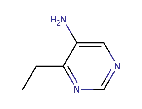 Molecular Structure of 156817-94-6 (5-Pyrimidinamine, 4-ethyl- (9CI))