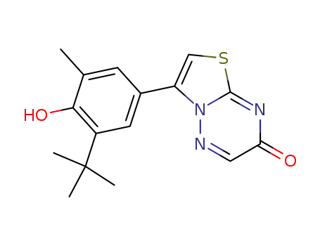 7H-Thiazolo(3,2-b)(1,2,4)triazin-7-one, 3-(3-(1,1-dimethylethyl)-4-hydroxy-5-methylphenyl)-