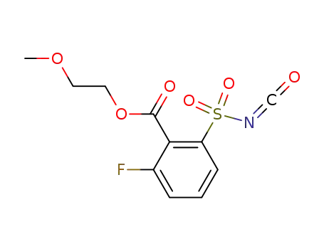 beta-Methoxyethyl 6-fluoro-2-isocyanatosulfonylbenzoate