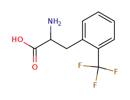 Molecular Structure of 3832-73-3 (L-2-TRIFLUOROMETHYLPHENYLALANINE)