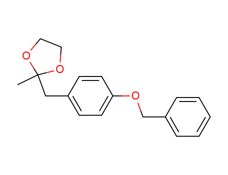 Molecular Structure of 78069-47-3 (1-(4-benzyloxyphenyl) propan-2-one ethylene ketal)