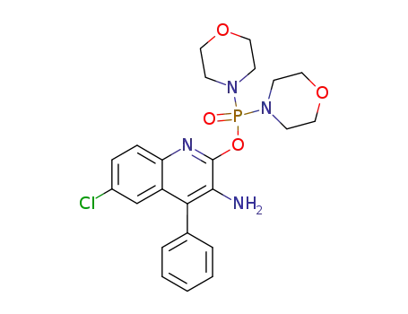 di-morpholin-4-yl-phosphinic acid 3-amino-6-chloro-4-phenyl-quinolin-2-yl ester