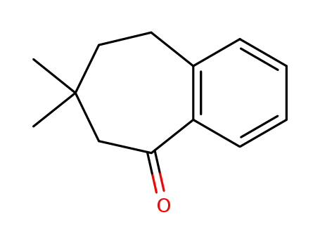 Molecular Structure of 53755-66-1 (1,2-benzo-5,5-dimethyl-cyclohept-1-en-3-one)