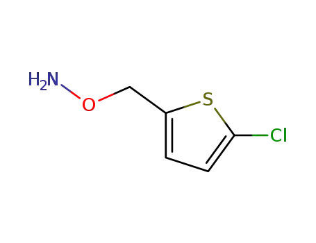 Molecular Structure of 66233-91-8 (Hydroxylamine, O-[(5-chloro-2-thienyl)methyl]-)
