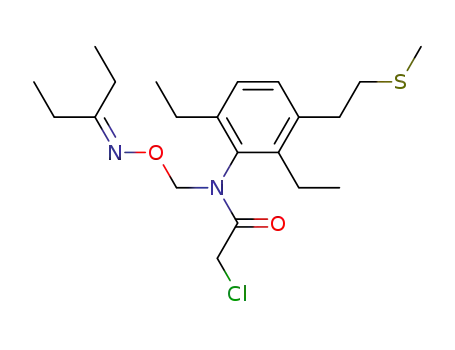 N-(1-ethylpropylideneaminooxymethyl)-2,6-diethyl-3-(β-methylthioethyl)-α-chloroacetanilide