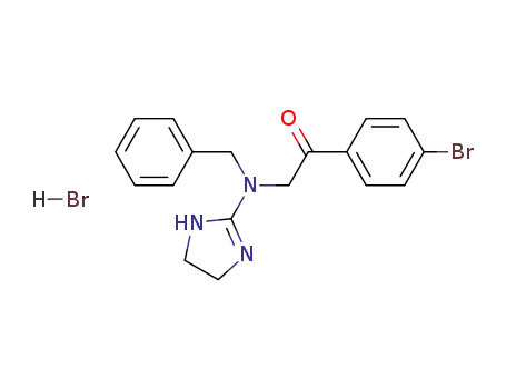2-[N-benzyl-N-(2-imidazolin-2-yl)amino]-4'-bromoacetophenone hydrobromide