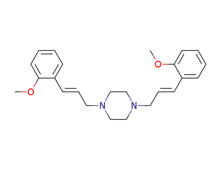 Molecular Structure of 191089-61-9 (N,N'-bis-((E)-3-(2-methoxyphenyl)-2-propenyl)piperazine)
