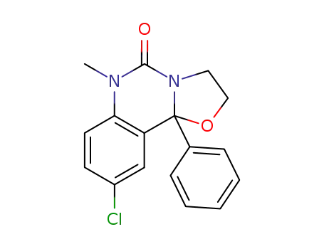 9-chloro-2,3,6,10b-tetrahydro-6-methyl-10b-phenyl-5H-oxazolo[3,2-C]-quinazolin-5-one