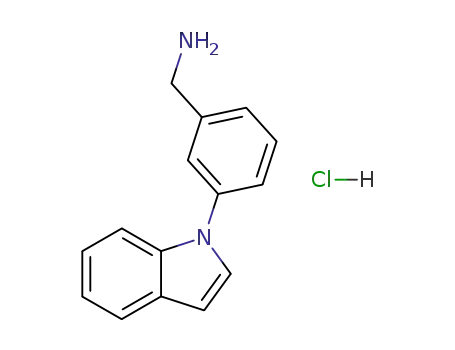 Benzenemethanamine, 3-(1H-indol-1-yl)-, monohydrochloride