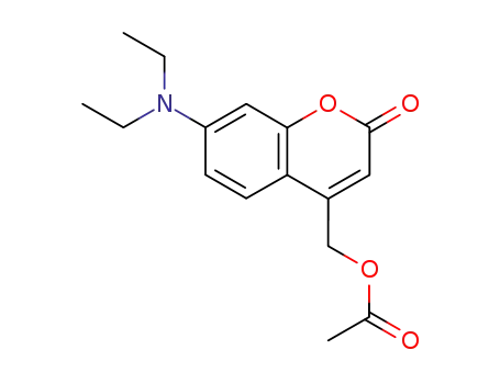 2H-1-Benzopyran-2-one, 4-[(acetyloxy)methyl]-7-(diethylamino)-