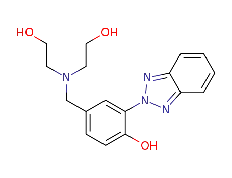 Molecular Structure of 368867-94-1 (2-(2'-Hydroxy-5'-(bis(2-hydroxyethyl)aminomethyl)phenyl) benzotriazole)