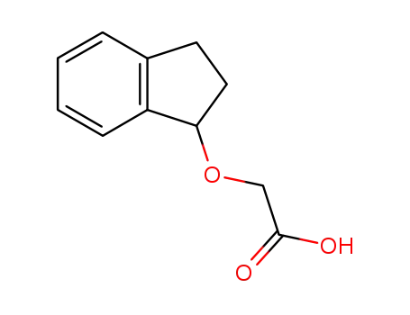 Molecular Structure of 120681-01-8 ((2,3-dihydro-1H-inden-1-yloxy)acetic acid)