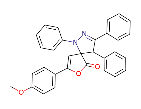 8-(4-methoxyphenyl)-1,3,4-triphenyl-7-oxa-1,2-diazaspiro[4,4]nona-2,8-diene-6-one
