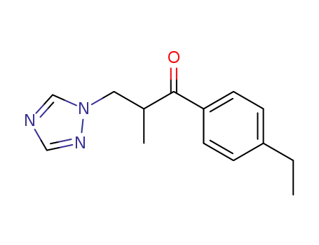 1-Propanone, 1-(4-ethylphenyl)-2-methyl-3-(1H-1,2,4-triazol-1-yl)-