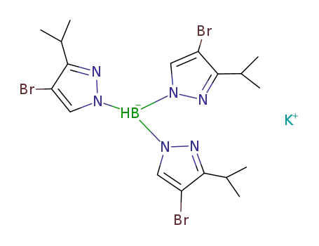 Molecular Structure of 119009-98-2 (HYDROTRIS(3-ISOPROPYL-4-BROMOPYRAZOL-1-YL)BORATE POTASSIUM SALT)