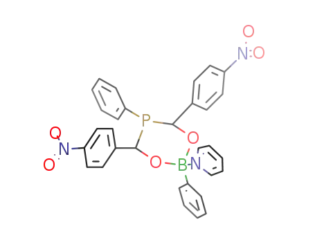(C<sub>6</sub>H<sub>5</sub>)2(C<sub>6</sub>H<sub>4</sub>NO<sub>2</sub>)2PC<sub>2</sub>H<sub>2</sub>O<sub>2</sub>B(NC<sub>5</sub>H<sub>5</sub>)