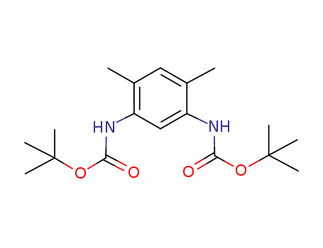 Molecular Structure of 1080661-84-2 (4,6-dimethyl-N<sup>1</sup>,N<sup>3</sup>-bis(tert-butoxycarbonyl)benzene-1,3-diamine)