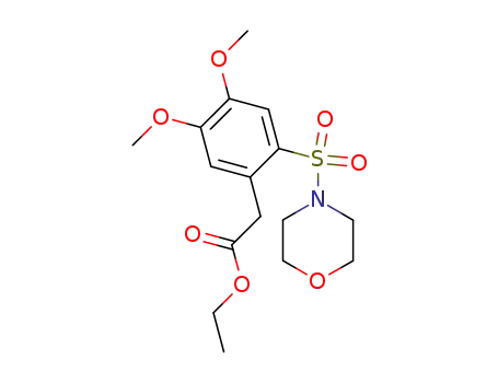 Benzeneacetic acid, 4,5-dimethoxy-2-(4-morpholinylsulfonyl)-, ethyl
ester
