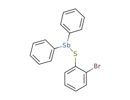2-BrC<sub>6</sub>H<sub>4</sub>SSb(C<sub>6</sub>H<sub>5</sub>)2