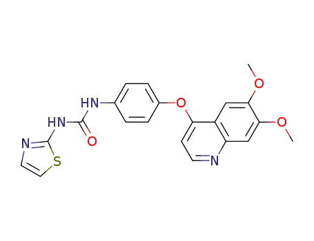 N-(thiazol-2-yl)-N'-(4-((6,7-dimethoxy-4-quinolinyl)oxy)phenyl)urea