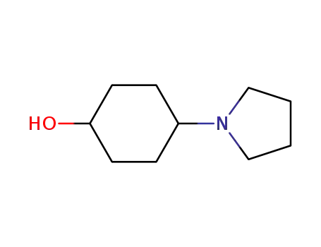 Molecular Structure of 10421-17-7 (Cyclohexanol, 4-(1-pyrrolidinyl)-)